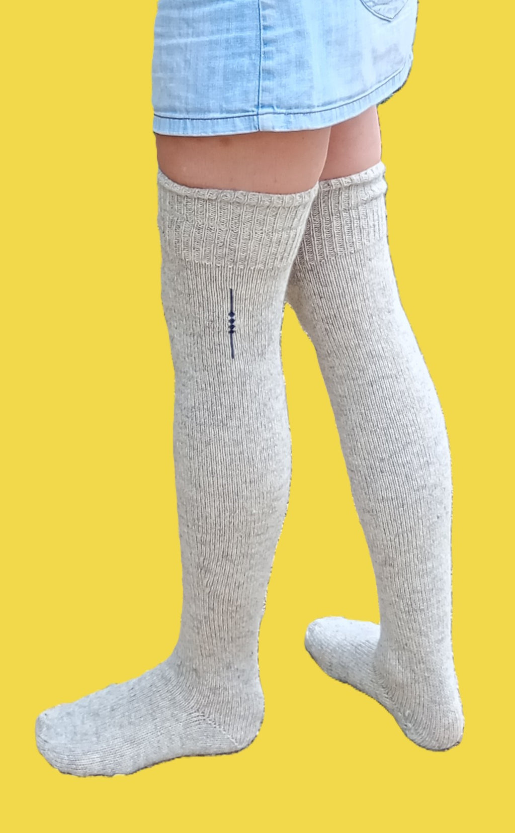 chaussette haute pure laire