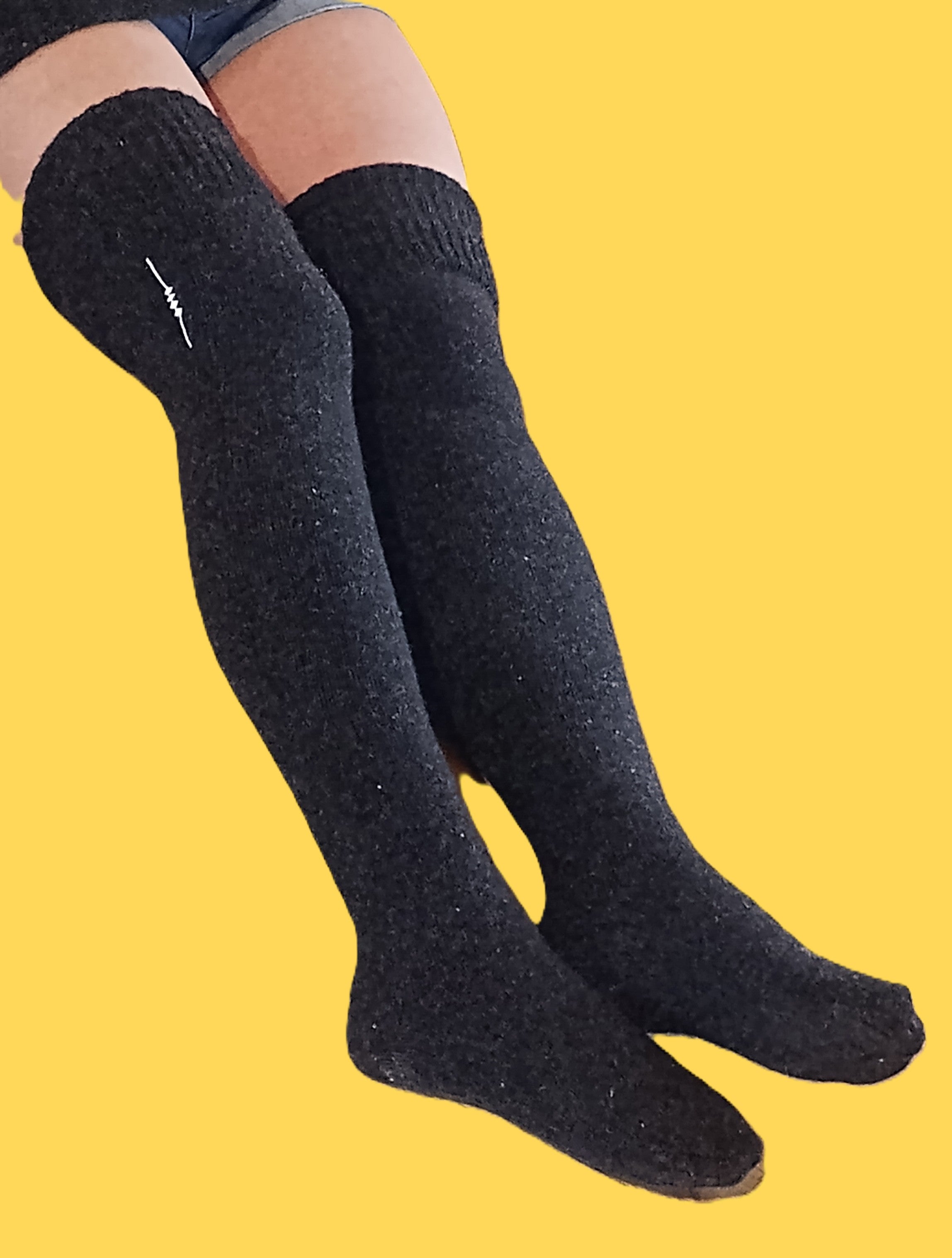 chaussette haute pure laire
