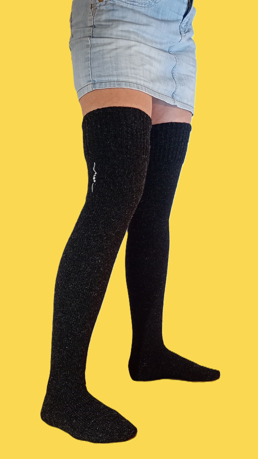 chaussette haute pure laire