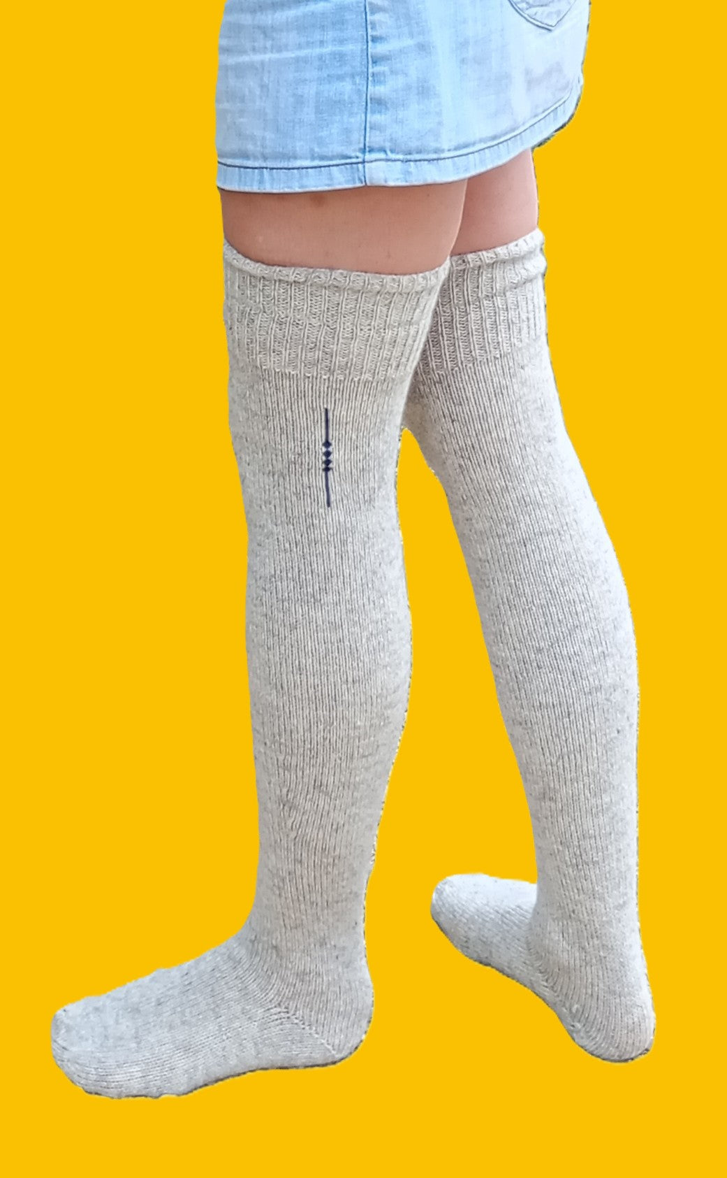 chaussette haute pure laire
