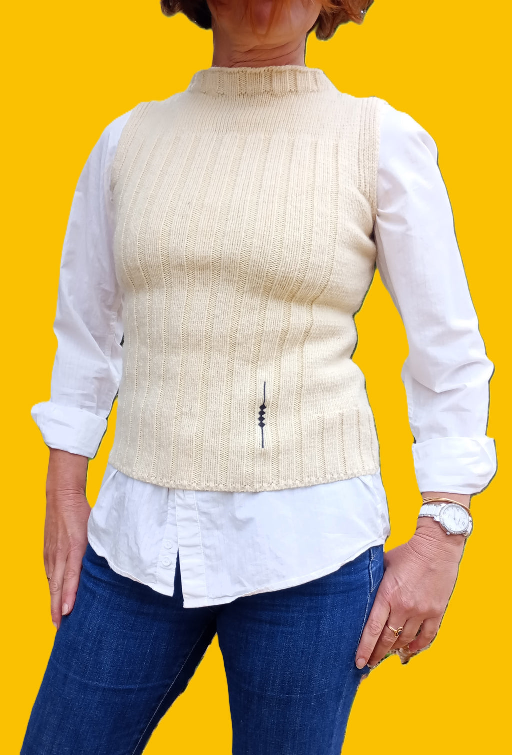 Pull sans manche