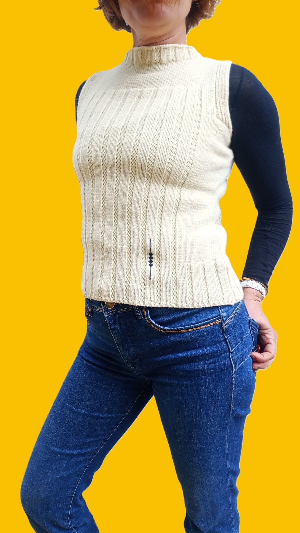 Pull sans manche